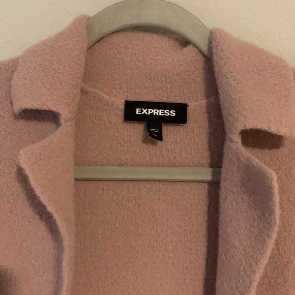 Express Cozy Notch Collar Duster Cardigan - Picture 3 of 6